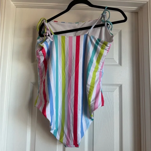Chic Soul Striped One Piece Swimsuit 3X - Picture 4 of 7